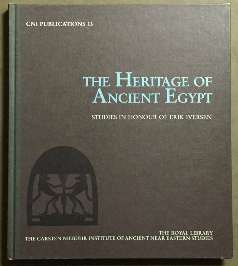 Item #M3761 The heritage of Ancient Egypt. Studies in honour of Erik Iversen. IVERSEN Erik, in honorem.[newline]M3761.jpg