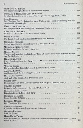 Festschrift Hintze. Ägypten und Kusch