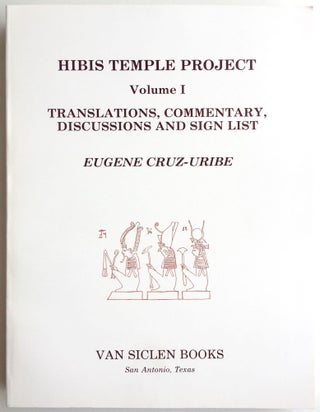 Hibis Temple project. Vol. I: Translations, commentary, discussions and sign list. Vol. II: The demotic graffiti of Gebel Teir. Vol. III: Graffiti from the temple precinct (complete set)[newline]M3787c-01.jpg