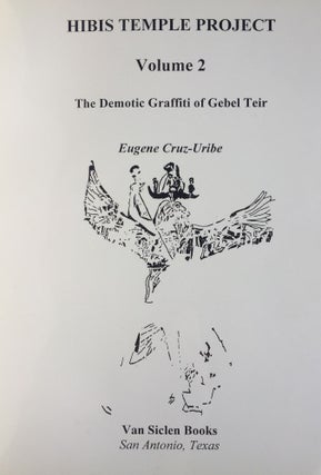 Hibis Temple project. Vol. I: Translations, commentary, discussions and sign list. Vol. II: The demotic graffiti of Gebel Teir. Vol. III: Graffiti from the temple precinct (complete set)[newline]M3787c-05.jpg