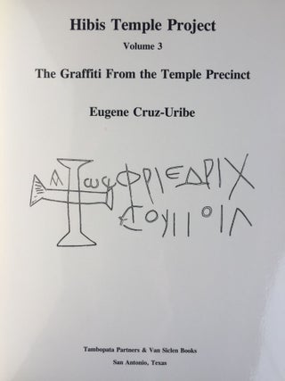 Hibis Temple project. Vol. I: Translations, commentary, discussions and sign list. Vol. II: The demotic graffiti of Gebel Teir. Vol. III: Graffiti from the temple precinct (complete set)[newline]M3787c-08.jpg