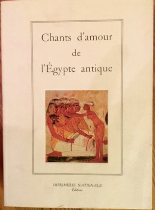 Item #M3803 Chants d'amour de l'Egypte antique. VERNUS Pascal[newline]M3803.jpg