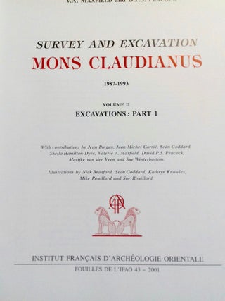 Mons Claudianus, Survey and Excavation 1987-1993. TII. Excavations: part 1[newline]M3813b-01.jpg