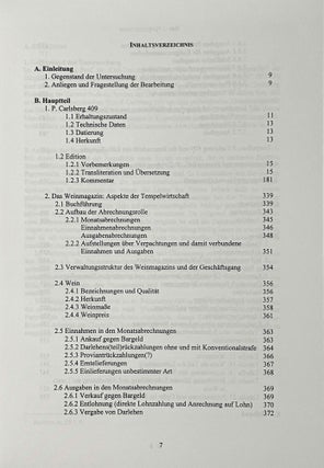 Aus der Buchhaltung des Weinmagazins im Edfu-Tempel. Der Demotische P. Carlsberg 409. 2 volumes (complete set) (The Carlsberg Papyri, vol. 9)