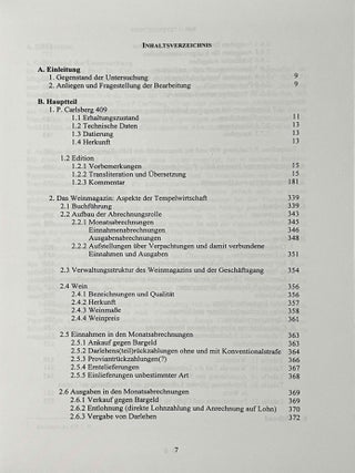 Aus der Buchhaltung des Weinmagazins im Edfu-Tempel. Der Demotische P. Carlsberg 409. 2 volumes (complete set) (The Carlsberg Papyri, vol. 9)