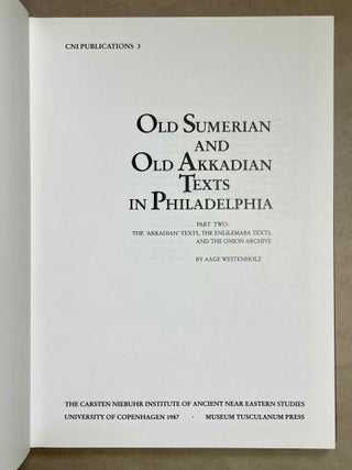 Old Sumerian and Old Akkadian Texts in Philadelphia. Part Two: The "Akkadian" Texts, the Enlilemaba Texts and the Onion Archive.[newline]M3823b-01.jpeg