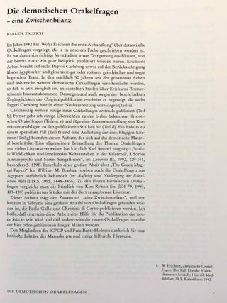 A Miscellany of Demotic Texts and Studies (The Carlsberg Papyri, vol. 3)