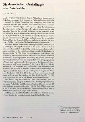 A Miscellany of Demotic Texts and Studies (The Carlsberg Papyri, vol. 3)