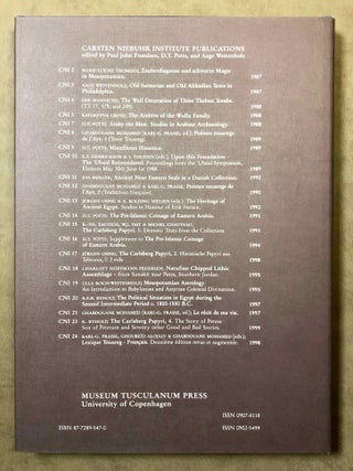 A Miscellany of Demotic Texts and Studies (The Carlsberg Papyri, vol. 3)