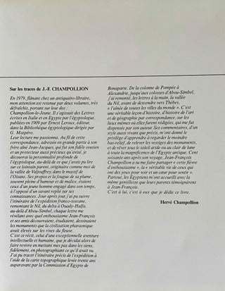 L'Egypte de Jean-François Champollion. Lettres et journaux de voyage (1828-1829).