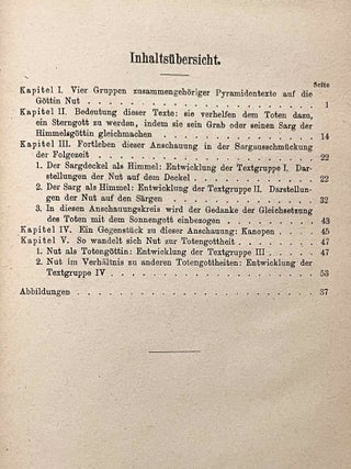 Die Entwicklung der Himmelgöttin Nut zu einer Totengottheit ((Mitteilungen der Vorderasiatisch-Aegyptischen Gesellschaft, 1922, 1)[newline]M3842a-05.jpeg