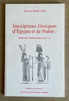 Item #M3865 Inscriptions grecques d'Egypte et de Nubie. Répertoire bibliographique des IGRR....[newline]M3865-00.jpeg