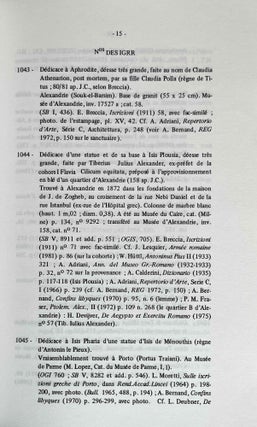Inscriptions grecques d'Egypte et de Nubie. Répertoire bibliographique des IGRR.[newline]M3865-03.jpeg