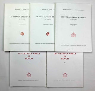 Item #M3868a Les ostraca grecs de Douch (O. Douch). Fascicule 1 (1-57). Fascicule 2 (58-183)....