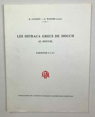 Les ostraca grecs de Douch (O. Douch). Fascicule 1 (1-57). Fascicule 2 (58-183). Fascicule 3 (184-355). Fascicule 4 (356-505). Fascicule 5 (506-639) (complete set)[newline]M3868a-01.jpeg