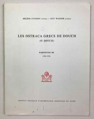 Les ostraca grecs de Douch (O. Douch). Fascicule 1 (1-57). Fascicule 2 (58-183). Fascicule 3 (184-355). Fascicule 4 (356-505). Fascicule 5 (506-639) (complete set)[newline]M3868a-17.jpeg