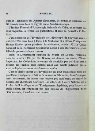 Cinquante ans d'orientalisme en France (1922-1972). L'égyptologie. (Extrait du Journal Asiatique)[newline]M3869-02.jpeg