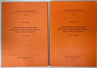 Item #M3875b Hieratische Paläographie der nicht-literarischen Ostraka der 19. und 20. Dynastie...