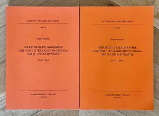 Item #M3875c Hieratische Paläographie der nicht-literarischen Ostraka der 19. und 20. Dynastie...