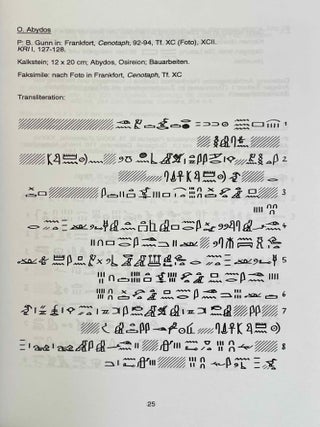 Hieratische Pal&auml;ographie der nicht-literarischen Ostraka der 19. und 20. Dynastie Teil 1: Text. Teil 2: Tafeln (complete set)