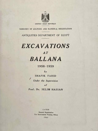 Excavations at Ballana 1958-1959