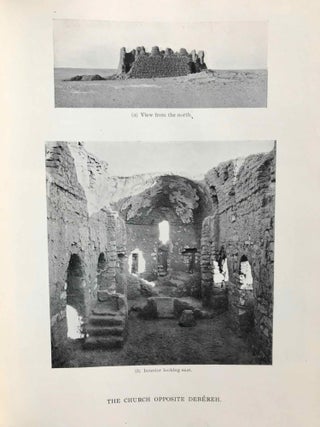 University of Pennsylvania, the Eckley B. Coxe Junior Expedition to Nubia, 8 volumes (complete set). Vol. I: Areika. Vol. II: Churches in Lower Nubia. Vol. III & IV: Karanog, the Romano-Nubian cemetery, text & plates. Vol. V: Karanog, the town. Vol. VI: Karanog, the meroitic inscriptions of Shablûl and Karanog. Vol. VII: Buhen, text. Vol. VIII: Buhen, plates.[newline]M3886c-17.jpg