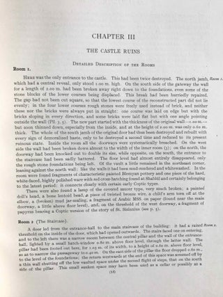 University of Pennsylvania, the Eckley B. Coxe Junior Expedition to Nubia, 8 volumes (complete set). Vol. I: Areika. Vol. II: Churches in Lower Nubia. Vol. III & IV: Karanog, the Romano-Nubian cemetery, text & plates. Vol. V: Karanog, the town. Vol. VI: Karanog, the meroitic inscriptions of Shablûl and Karanog. Vol. VII: Buhen, text. Vol. VIII: Buhen, plates.[newline]M3886c-35.jpg