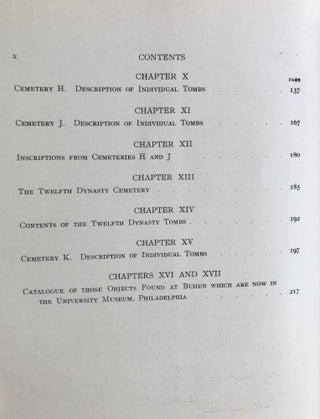 University of Pennsylvania, the Eckley B. Coxe Junior Expedition to Nubia, 8 volumes (complete set). Vol. I: Areika. Vol. II: Churches in Lower Nubia. Vol. III & IV: Karanog, the Romano-Nubian cemetery, text & plates. Vol. V: Karanog, the town. Vol. VI: Karanog, the meroitic inscriptions of Shablûl and Karanog. Vol. VII: Buhen, text. Vol. VIII: Buhen, plates.[newline]M3886c-46.jpg