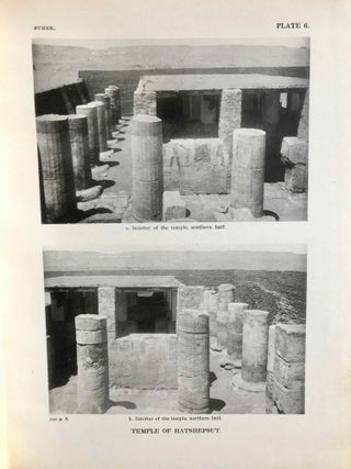 University of Pennsylvania, the Eckley B. Coxe Junior Expedition to Nubia, 8 volumes (complete set). Vol. I: Areika. Vol. II: Churches in Lower Nubia. Vol. III & IV: Karanog, the Romano-Nubian cemetery, text & plates. Vol. V: Karanog, the town. Vol. VI: Karanog, the meroitic inscriptions of Shablûl and Karanog. Vol. VII: Buhen, text. Vol. VIII: Buhen, plates.[newline]M3886c-51.jpg