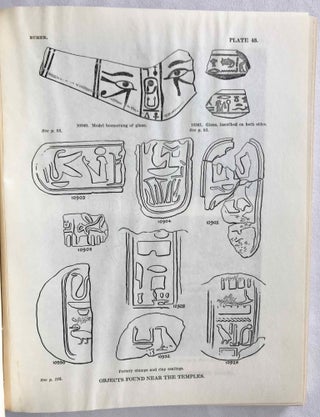 University of Pennsylvania, the Eckley B. Coxe Junior Expedition to Nubia, 8 volumes (complete set). Vol. I: Areika. Vol. II: Churches in Lower Nubia. Vol. III & IV: Karanog, the Romano-Nubian cemetery, text & plates. Vol. V: Karanog, the town. Vol. VI: Karanog, the meroitic inscriptions of Shablûl and Karanog. Vol. VII: Buhen, text. Vol. VIII: Buhen, plates.[newline]M3886c-53.jpg