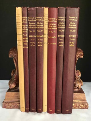 Item #M3886c University of Pennsylvania, the Eckley B. Coxe Junior Expedition to Nubia, 8 volumes...