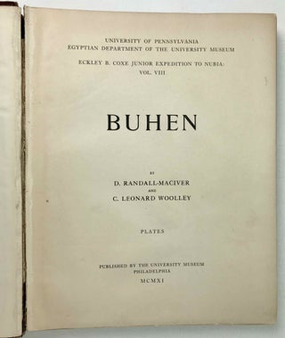 Buhen. 2 vols (complete set). Vol. I: Text. Vol. II: Plates.[newline]M3886d-16.jpeg