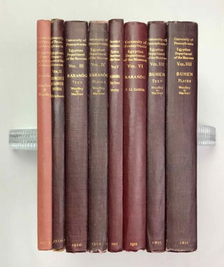 Item #M3886f University of Pennsylvania, the Eckley B. Coxe Junior Expedition to Nubia, 8 volumes...