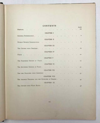 University of Pennsylvania, the Eckley B. Coxe Junior Expedition to Nubia, 8 volumes (complete set). Vol. I: Areika. Vol. II: Churches in Lower Nubia. Vol. III & IV: Karanog, the Romano-Nubian cemetery, text & plates. Vol. V: Karanog, the town. Vol. VI: Karanog, the meroitic inscriptions of Shablûl and Karanog. Vol. VII: Buhen, text. Vol. VIII: Buhen, plates.