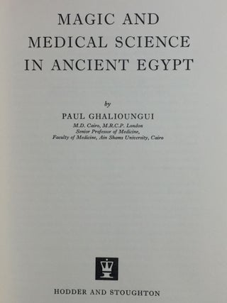 Magic and Medical Science in Ancient Egypt[newline]M3890c-01.jpg