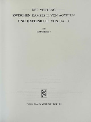Der Vertrag zwischen Ramses II. von &Auml;gypten und Hattusili III. von Hatti[newline]M3896e-01.jpeg