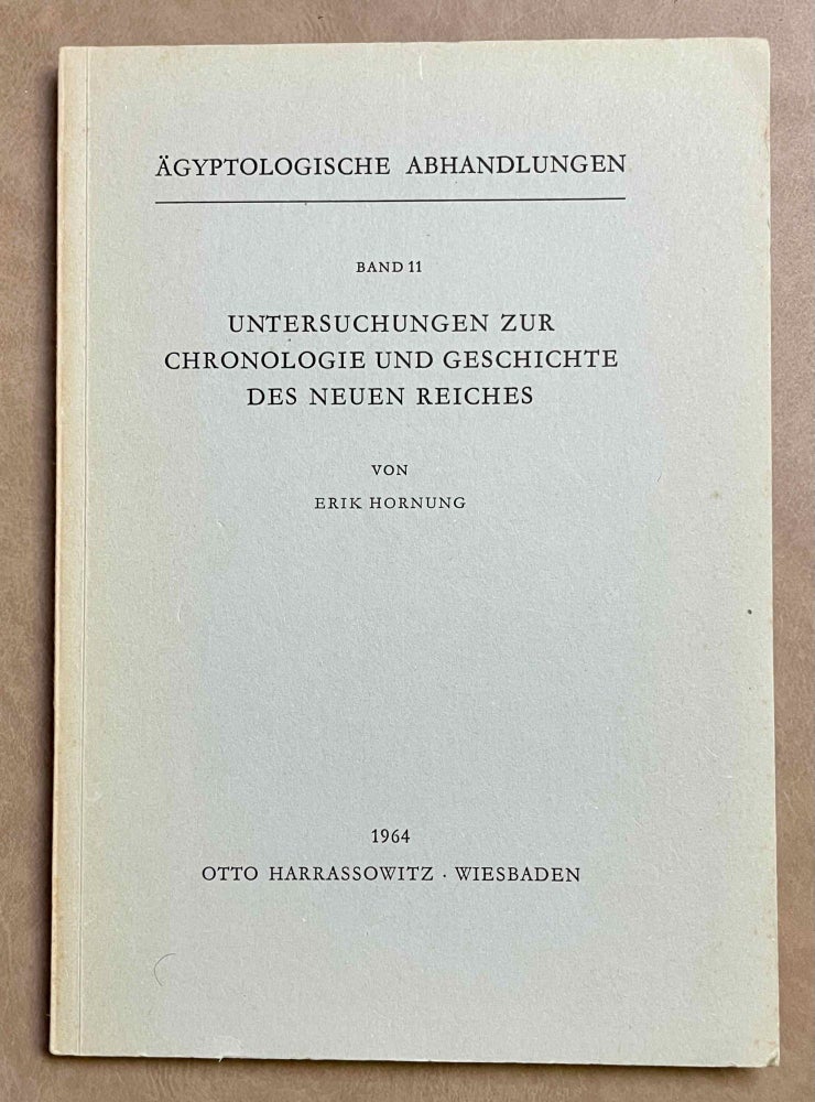 Item #M3898d Untersuchungen zur Chronologie und Geschichte des neuen Reichs. HORNUNG Erik.[newline]M3898d-00.jpeg