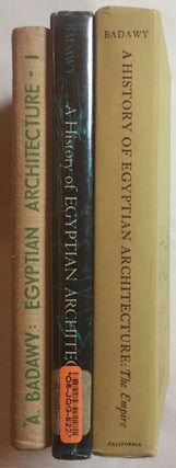 Item #M3900b A History of Egyptian Architecture. Vol. I: From the earliest times to the end of...