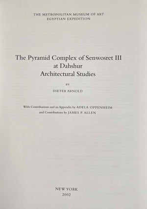 The Pyramid Complex of Senwosret III at Dahshur. Architectural Studies.[newline]M3904-02.jpeg