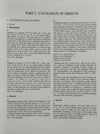 The Memphite Tomb of Horemheb commander-in-chief of Tut'ankhamun. Part II: A catalogue of the finds.