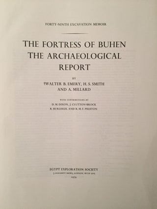 The fortress of Buhen. Vol. I: The archaeological report. Vol II: The inscriptions (complete set)[newline]M3917-03.jpg