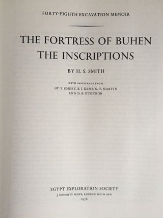 The fortress of Buhen. Vol. I: The archaeological report. Vol II: The inscriptions (complete set)[newline]M3917-10.jpg