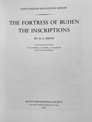 The fortress of Buhen. The Inscriptions.[newline]M3917c-01.jpeg