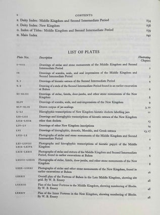 The fortress of Buhen. Vol. I: The archaeological report. Vol II: The inscriptions (complete set)