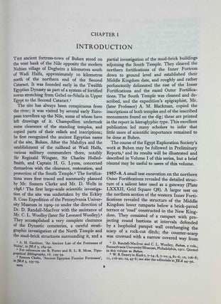 The fortress of Buhen. Vol. I: The archaeological report. Vol II: The inscriptions (complete set)