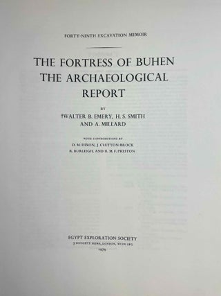The fortress of Buhen. Vol. I: The archaeological report. Vol II: The inscriptions (complete set)