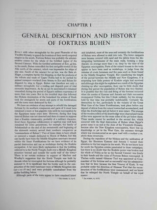 The fortress of Buhen. Vol. I: The archaeological report. Vol II: The inscriptions (complete set)