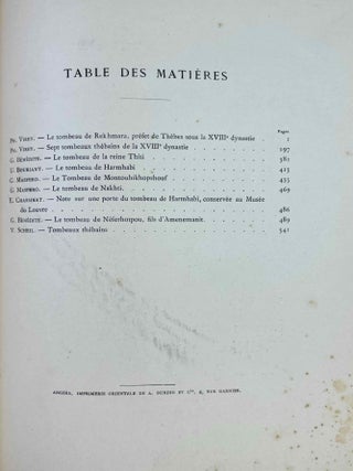 Tombeaux th&eacute;bains: M&acirc;i, des graveurs, Rat'eserkasenb, P&acirc;ri, Djanni, Apoui, Montou-m-hat, Aba[newline]M3929a-16.jpeg
