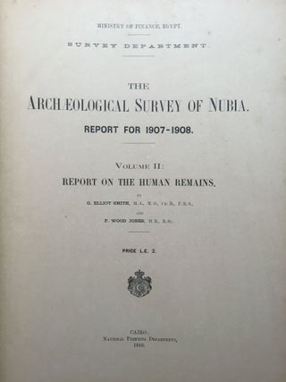 The archaeological survey of Nubia. Report for 1907-1908. Volume II: Report on the human remains. Part 1: Text. Part 2: Plates (complete)[newline]M3940-02.jpg