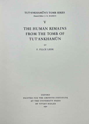 The human remains from the tomb of Tutankhamun